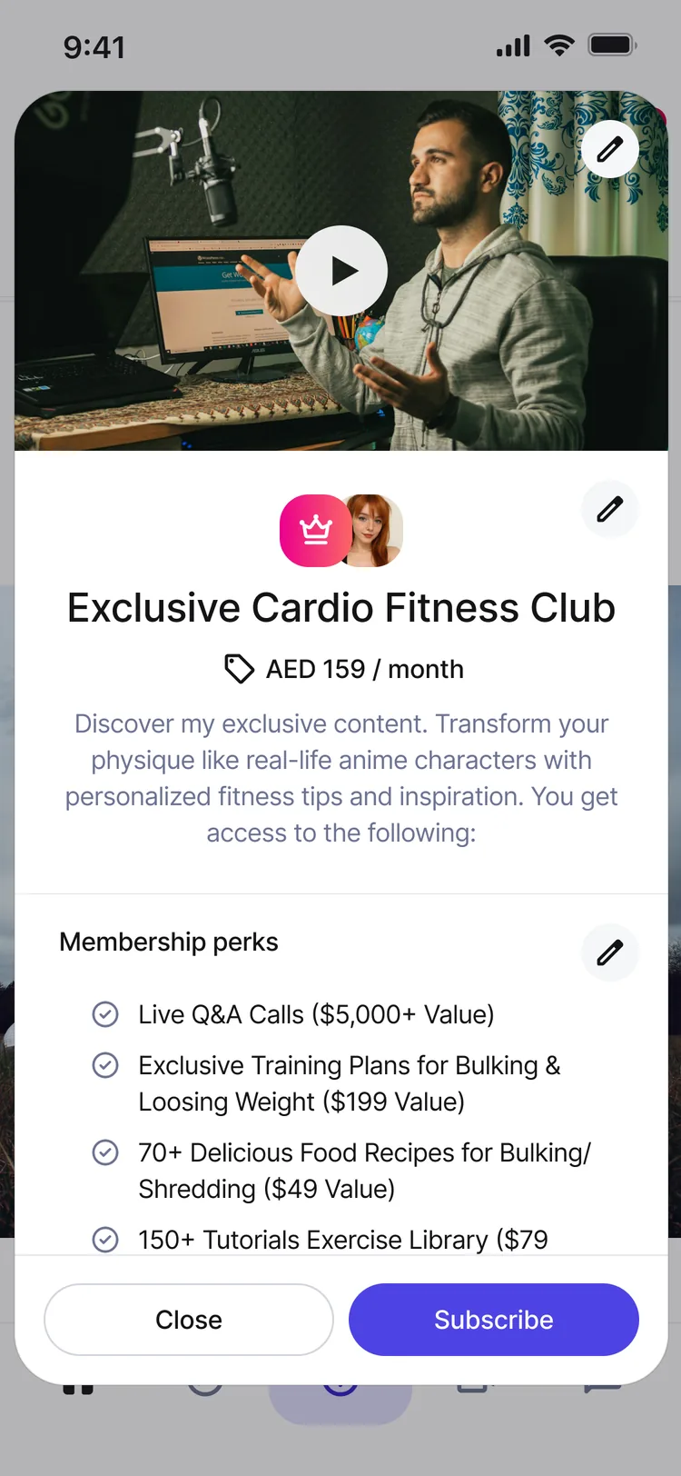 The same membership on the phone.